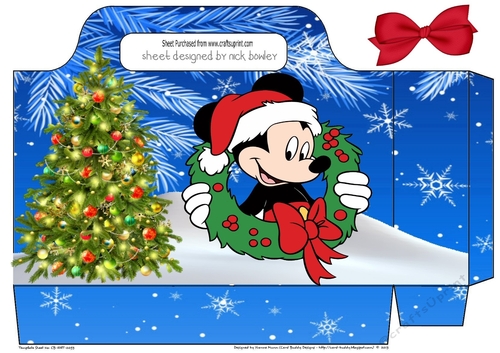 Lovely mickey with wreath christmas tote bag