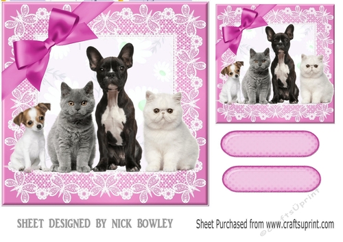 Furry Friends 7x7 toppers