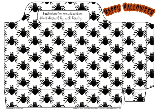 who likes spiders! Halloween tote gift bag 