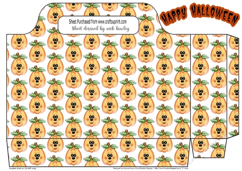 Funny face Halloween tote gift bag