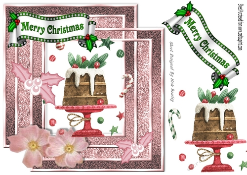 Lovely christmas pudding 8x8