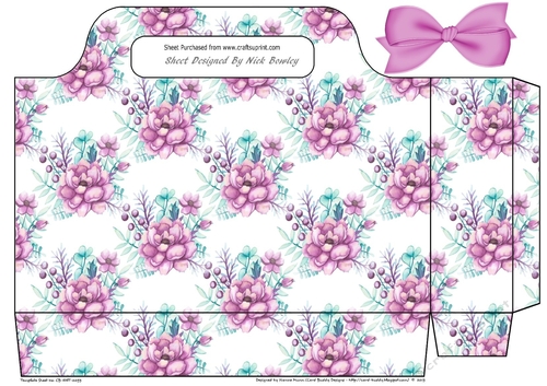 pretty watercolour pink peonies tote gift bag