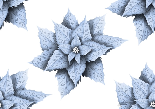 Winter blue poinsettias backing paper (big)