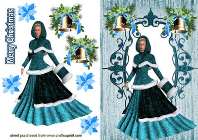 Pretty Lady, with Christmas Bells