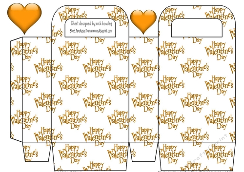 valentines gold small gift bag with hearts