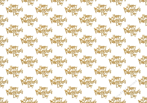 valentines gold (Happy Valentines Day) Backing paper