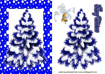Christmas Tree in Blue