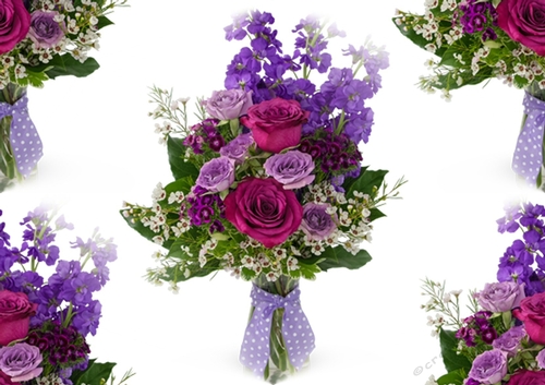 Pretty floral arrangement backing paper (big)