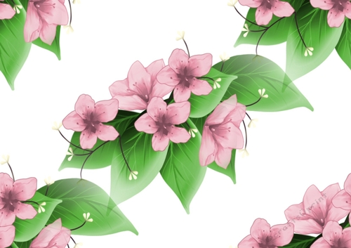Pretty pink flowers (big) backing paper 