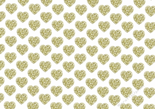 pretty gold  metalic heart backing paper
