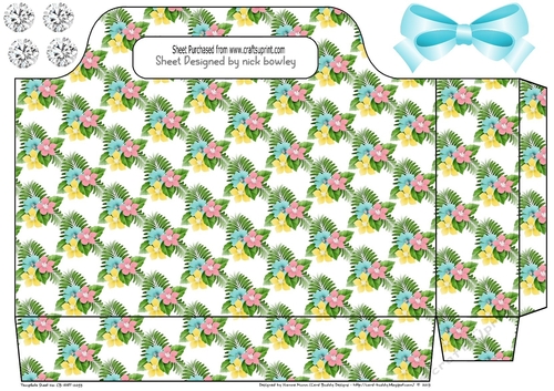 pretty coloured flowers tote gift bag
