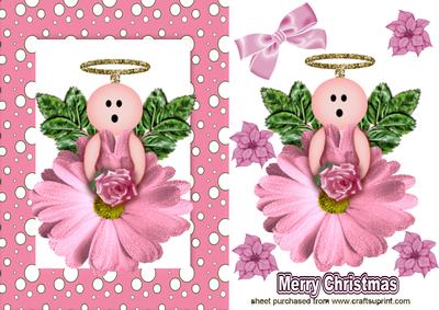 Pretty Pink Flower Angel