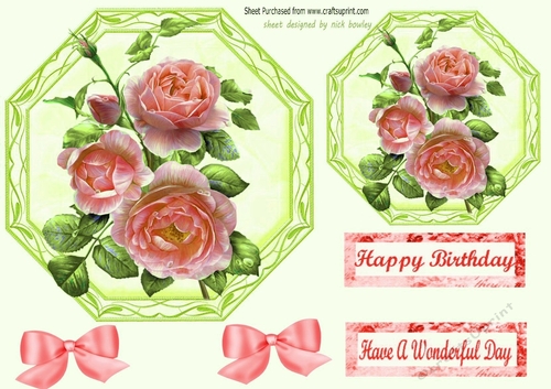 pretty peach rose toppers with bows