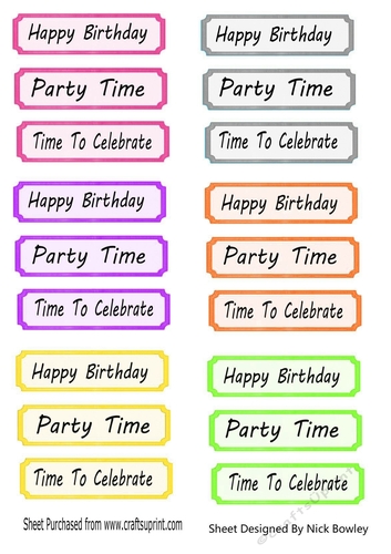 lovely coloured tags with sentiment (two)