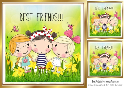 Best Girlie Friends 8x8