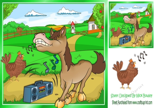 Just chillin out Farm animals 8x8