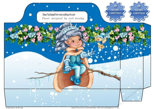 Cute snow elf gift tote bag