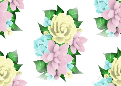 pretty pastel flowers backing paper (BIG)