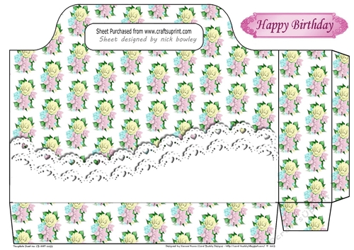 pretty pastel flowers large tote gift bag