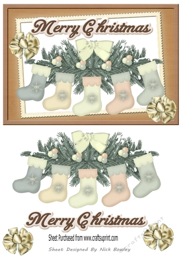 Lovely christmas stockings hanging up! A5