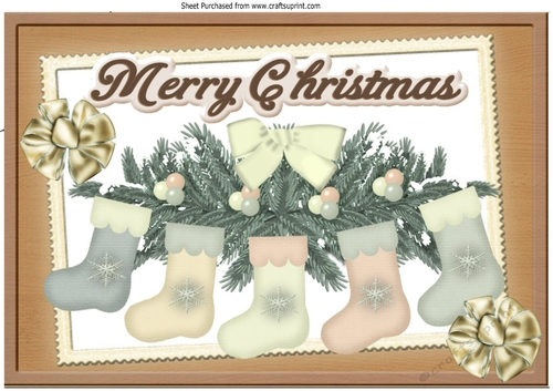 Lovely christmas stockings hanging up! A4