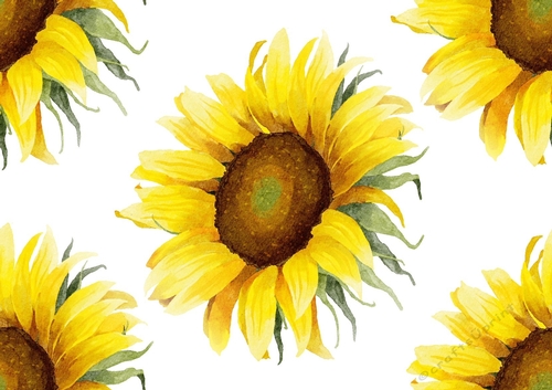Lovely water colour sunflowers (BIG) Backing paper