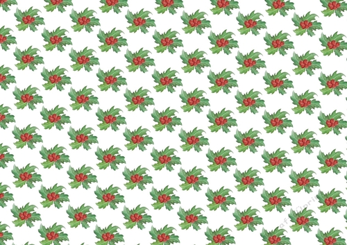 Lovely water colour holly with berries (small) backing paper
