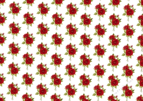 Pretty Red Roses backing paper (small)