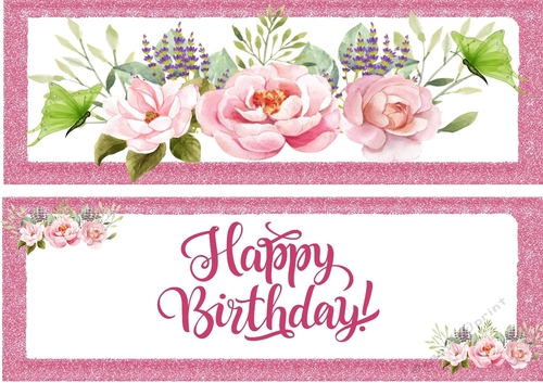 Pretty Pink Rose Arrangement With Butterflies DL