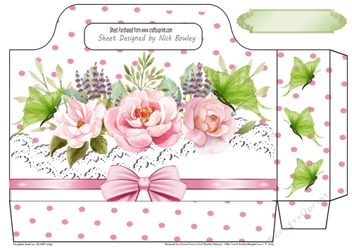 Pretty Pink Roses on lace and bow polkadot Tote Bag 