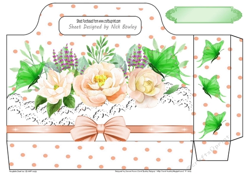 Pretty Peach Roses on lace and bow polkadot Tote Bag