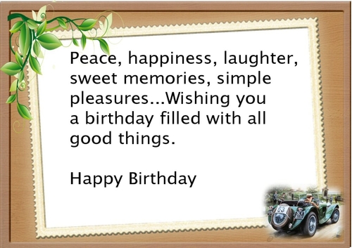 Lovely A4 Vintage Car insert verse (two) Big Card