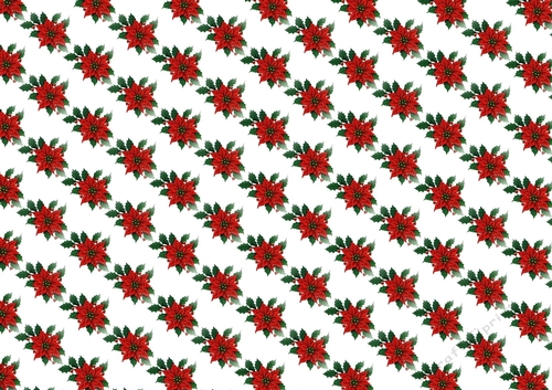 Lovely red poinsettias backing paper (small)