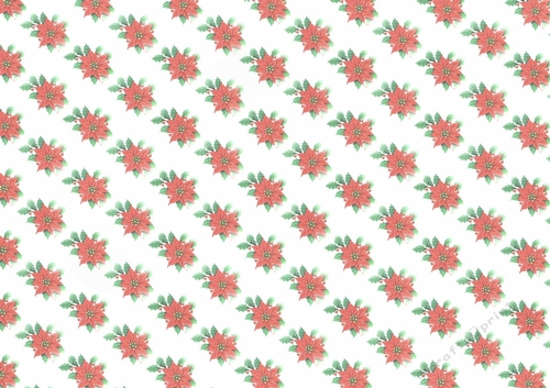 Lovely red poinsettias faded backing paper (small)