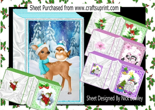5 Christmas A5 Folded Books Mini kit