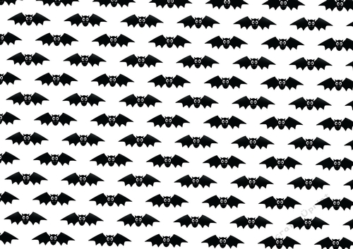 Lovely Black Halloween bats backing paper