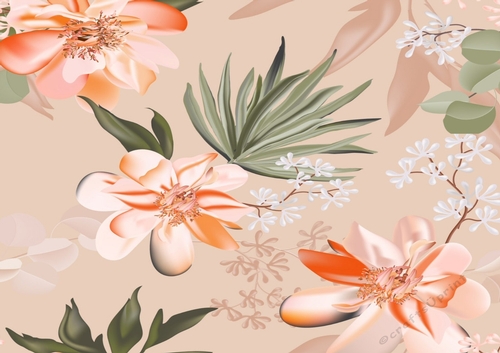 pretty japanese peach flowers  A4 (two)