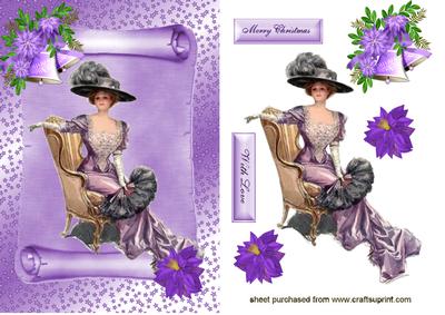 Elegant Victorian Lady in a Chair