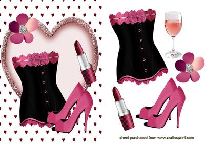 Gorgeous Ladies Accessories in Black/cerise