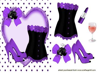 Gorgeous Ladies Accessories in Black/purple