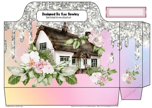 Pretty Country Cottage, Rainbow Sparkle Tote Gift Bag