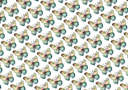 Pretty Water Colour Butterflies Backing Paper (Small)