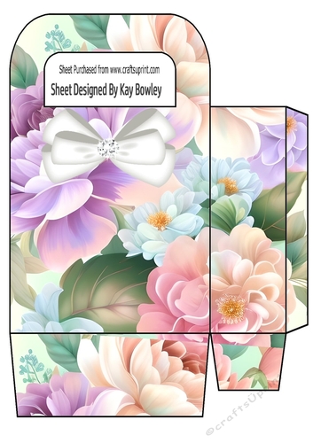 Pretty Pastel Flowers Small Gift Bag