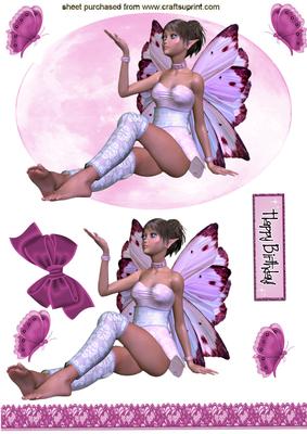 Pretty Faerie on Pink Cloud