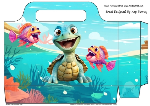Lovely Under  The Sea Turtle With Fish Gift Tote Bag