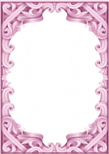 Lovely Pink Ornate Lattice A4 Card Front/Insert