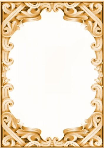 Lovely Gold Ornate Lattice A4 Card Front/Insert