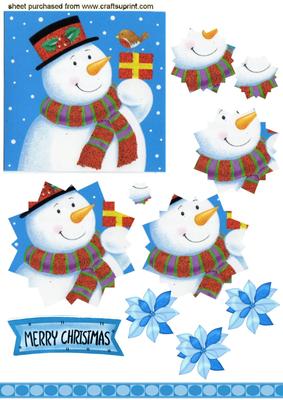 Snowman with Carrot Nose Star Pyramids