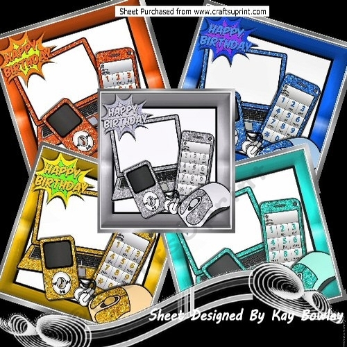 5 Lovely Memories Of Laptops & Gadgets 8x8 Card Mini Kit
