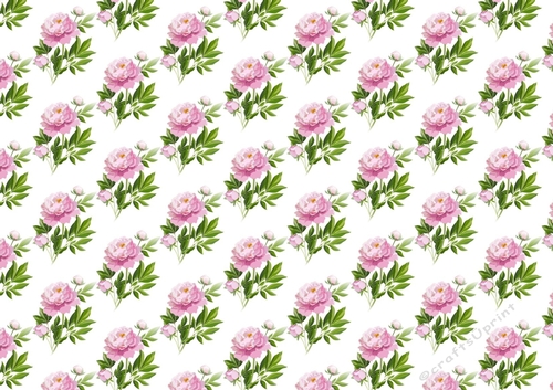 Pretty Pink Peonies Backing Paper (SMALL ONE)